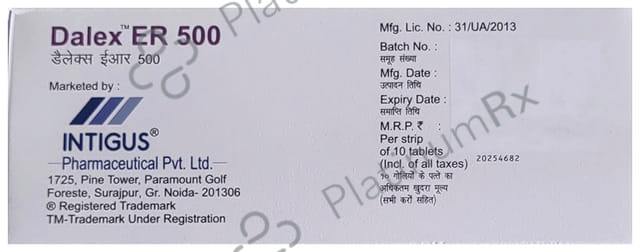 Dalex 500mg Tablet ER