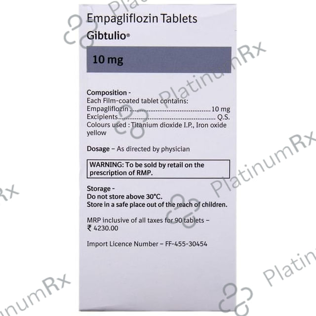 Gibtulio 10mg Tablet 10s