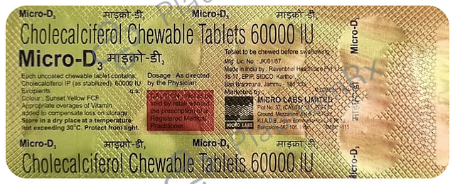 Micro D3 Chewable Tablet 8s