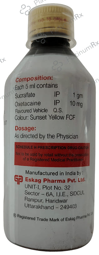Sufrate O Oral Suspension Sugar Free