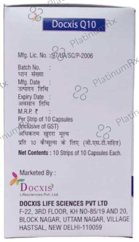 Docxis Q10 Softgel Capsule