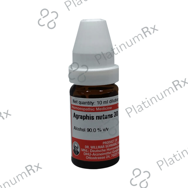 Dr Willmar Schwabe Germany Agraphis Nutans Dilution 30
