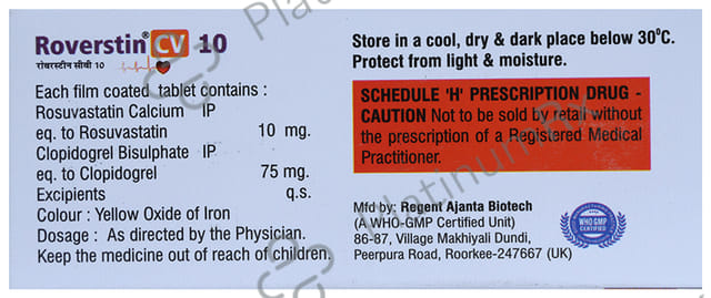 Roverstin CV 10mg Tablet 10s