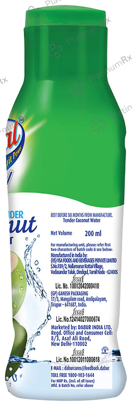 Dabur Real Fruit Power Activ 100% Tender Coconut Water