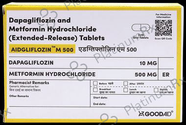 Aidgliflozin M 500/10mg Tablet ER 10s