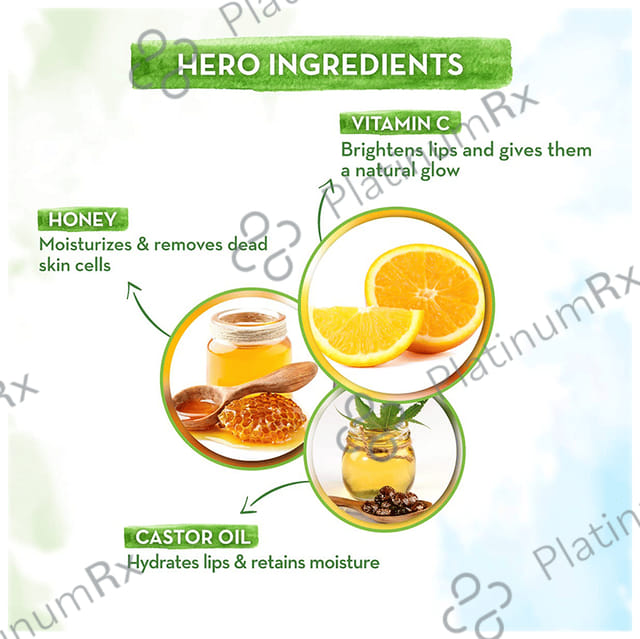 Mamaearth Vitamin C Tinted 100% Natural Lip Balm