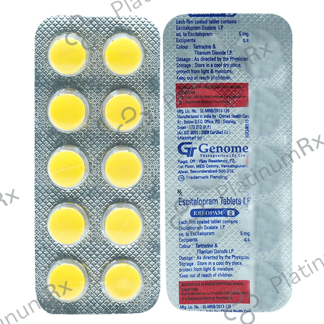 Eslopam 5mg Tablet 10s