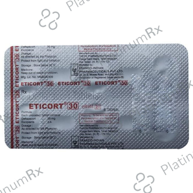 Eticort 30mg Tablet 10s