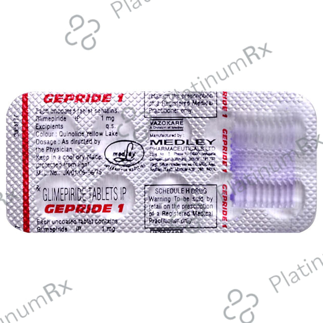 Gepride 1mg Tablet 10s