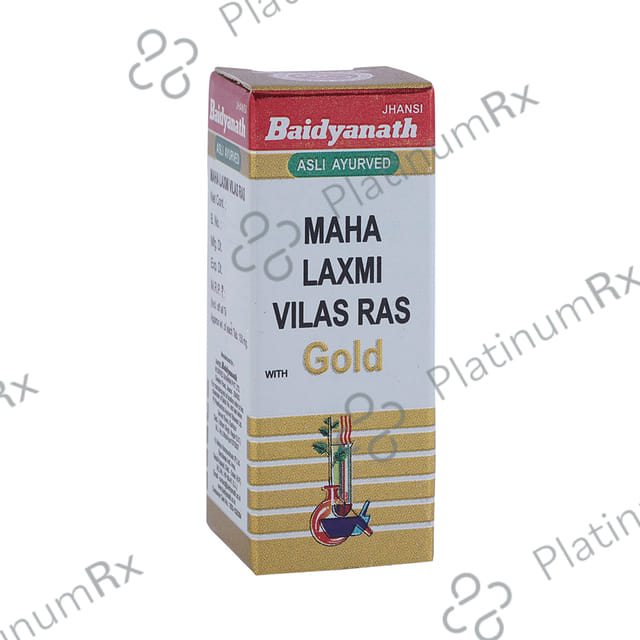 Baidyanath (Jhansi) Maha Laxmi Vilas Ras with Gold Tablet 10 tablets