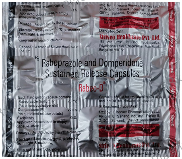 Rabeo D 30/20mg Capsule SR 15s