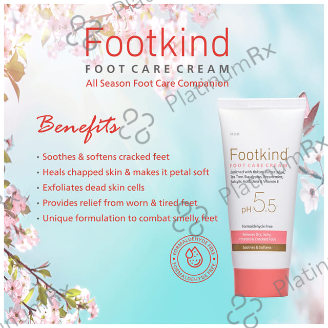 Footkind pH Balanced Foot Care Cream (60gm Each) 2 Tube