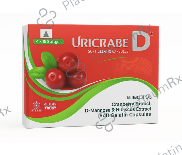 Uricrabe D 200/200/100mg Capsule 15s