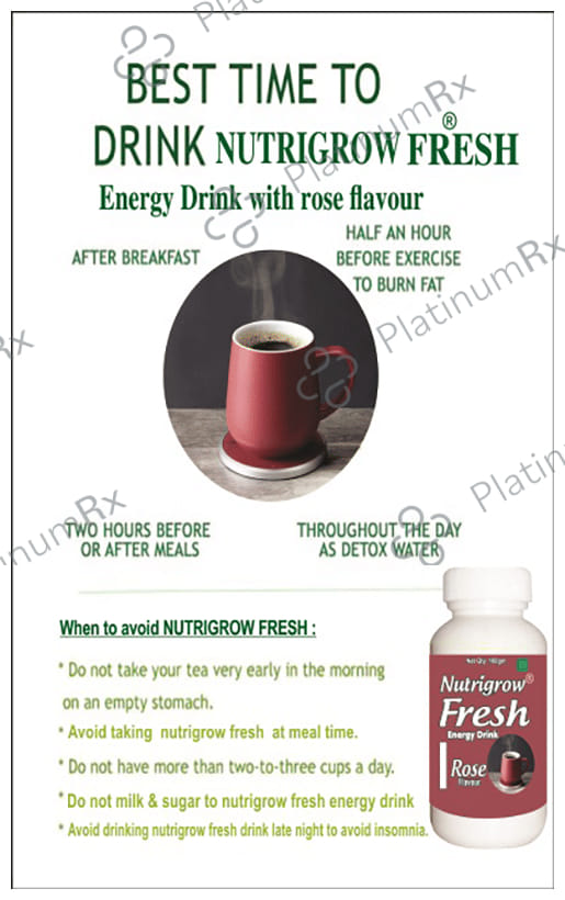 Nutrigrow Fresh Energy Drink Rose
