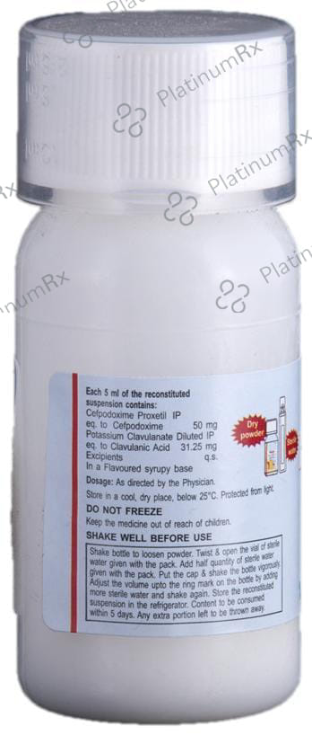 Oxipod CV 50/31.25mg Dry Syrup 30ml