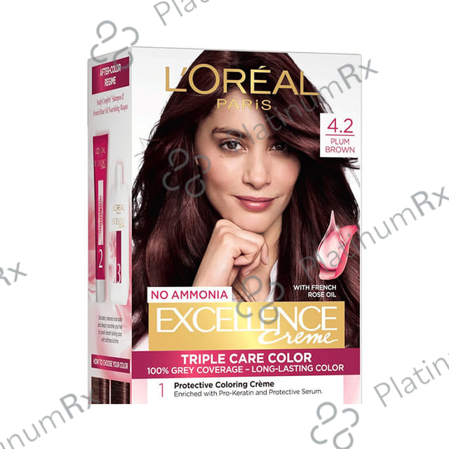 Loreal Excellence Creme Triple Care Color Cream Plum Brown