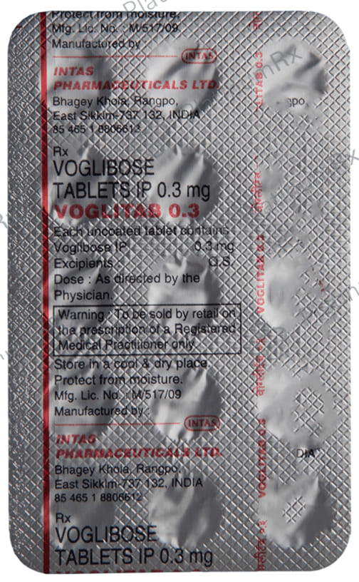 Voglitab 0.3mg Tablet 15s