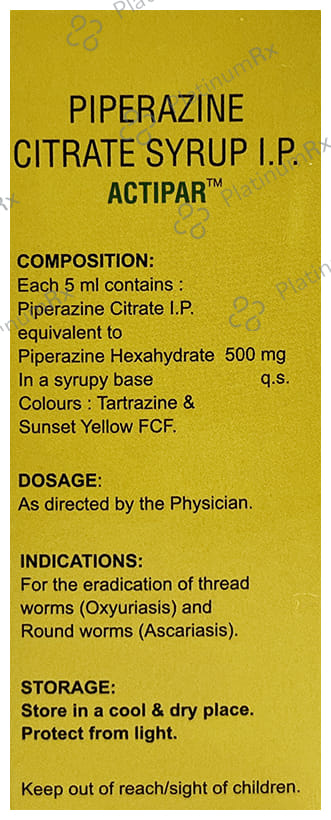 Actipar 500mg Syrup 30ml