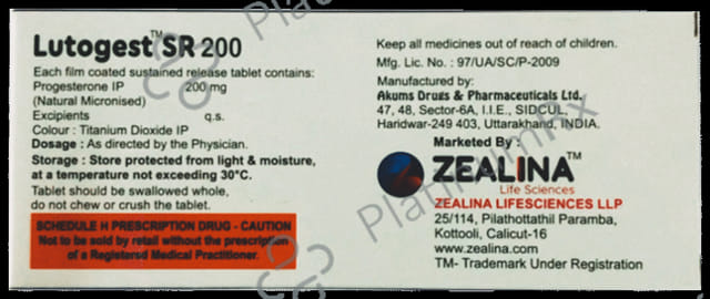 Lutogest SR 200 Tablet