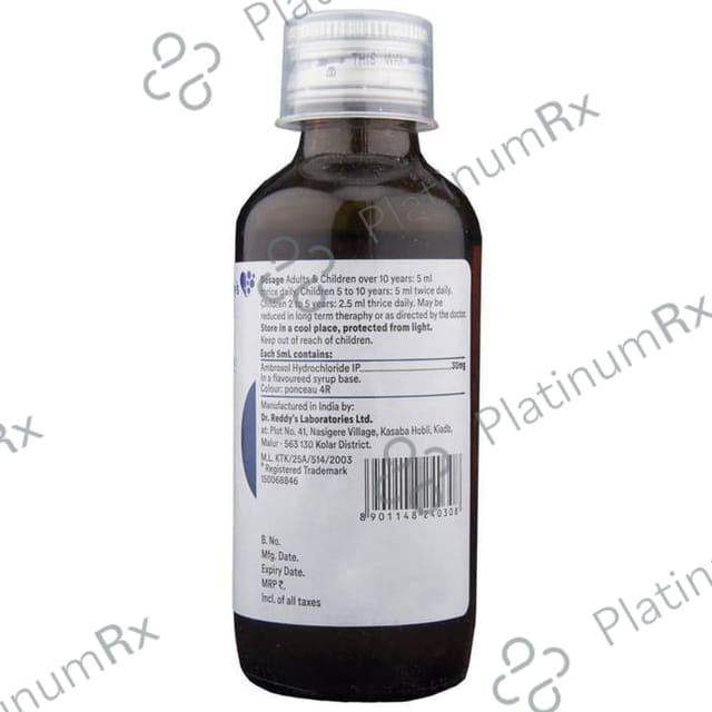 Mucolite 30mg Syrup 100ml