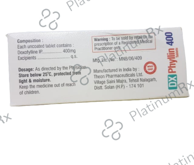 DX Phyllin 400mg Tablet 10s