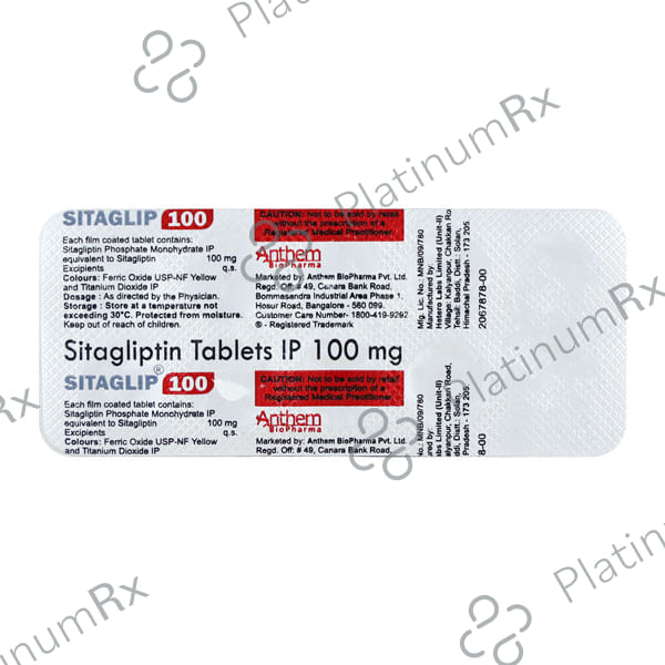 Sitaglip 100mg Tablet 10s