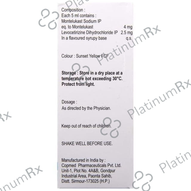 Monticope 2.5/4mg Oral Suspension 30ml