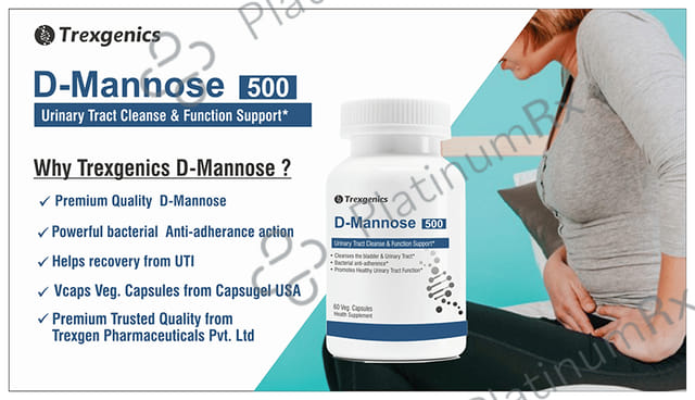 Trexgenics D-Mannose 500mg Veg. Capsules