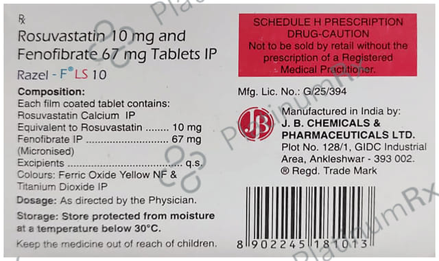 Razel F Ls 10mg Tablet 15s