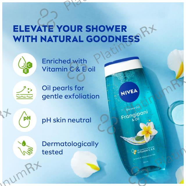 Nivea Nivea Shower Gel Frangipani & Oil 125 ml