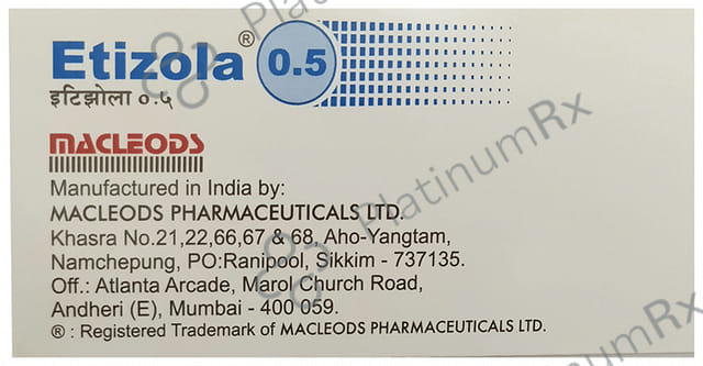 Etizola 0.5 Tablet