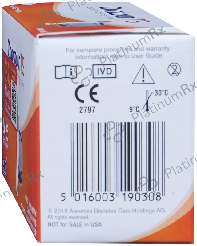 Contour TS Blood Glucose Test Strip (Only Strips) 50s