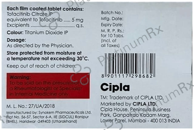Tojacia 5mg Tablet 10s