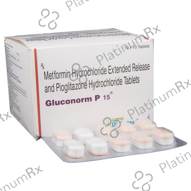 Gluconorm P 500/15mg Tablet ER 10s