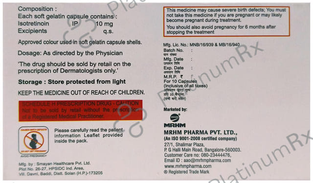 Hmciso 10mg Soft Gelatin Capsule