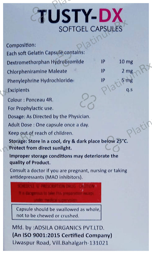 Tusty-DX Softgel Capsule