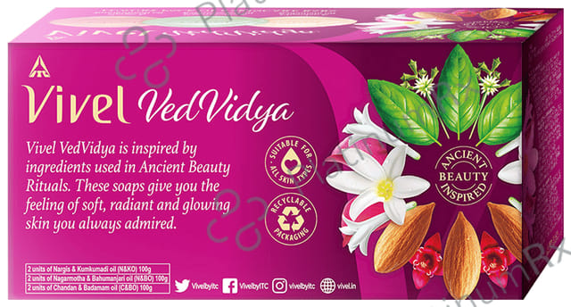 Vivel Vivel VedVidya Luxury Pack of Skincare Soap (100gm Each) 6 units