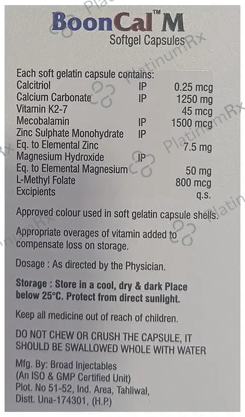 Booncal M Softgel Capsule 10s