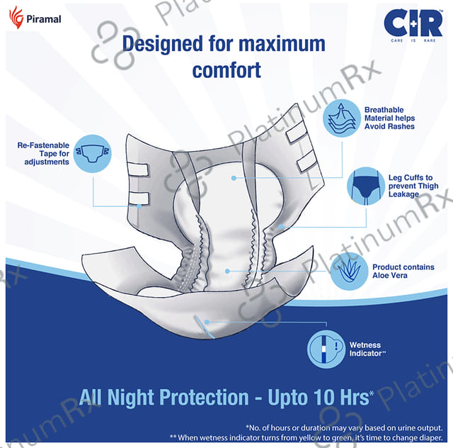 CIR Premium Adult Unisex Diaper Size XL 10s