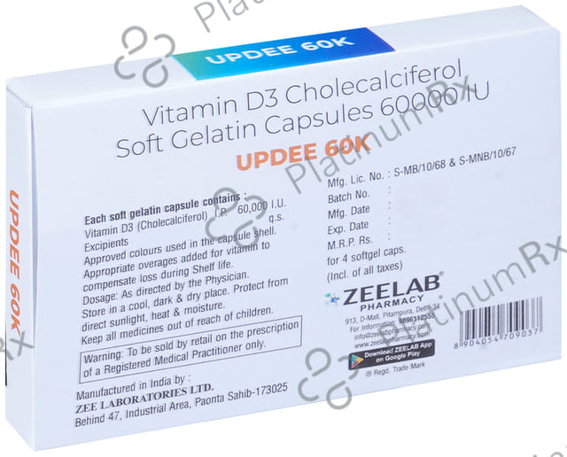 Updee 60K Soft Gelatin Capsule