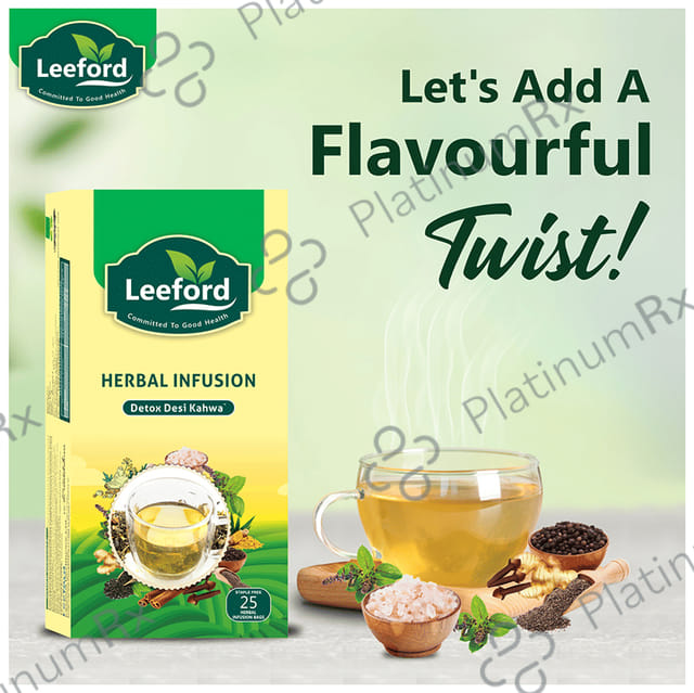 Leeford Herbal Infusion Detox Desi Kahwa Tea Bag Tea Bag