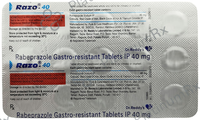 Razo 40mg Tablet 15s