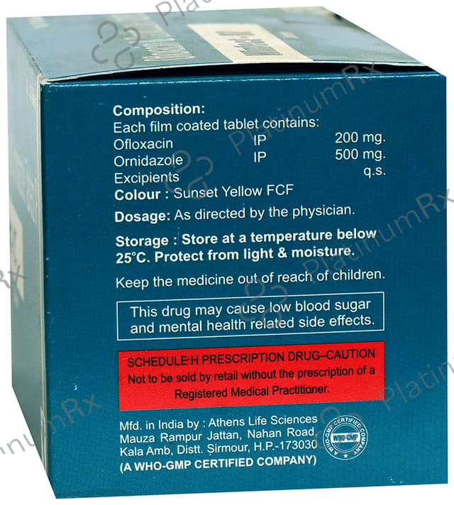 Winfect OZ 200/500mg Tablet 10s