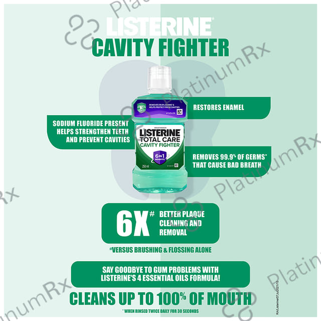 Listerine Cavity Fighter Mouth Wash 250ml