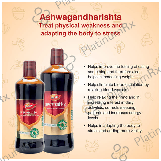 Dabur Ashwagandharishta Liquid 450 ml