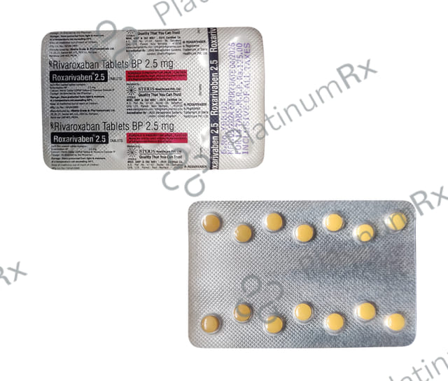 Roxarivaben 2.5mg Tablet 14s