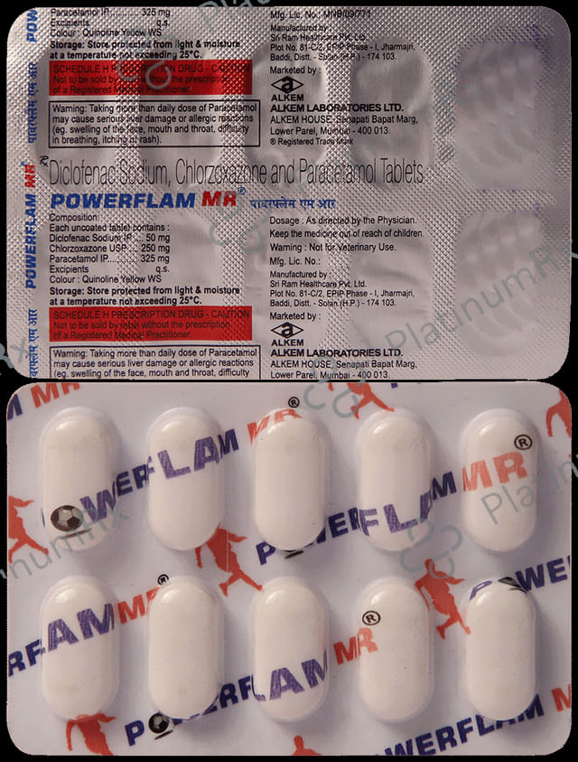 Powerflam 50mg Tablet MR 10s