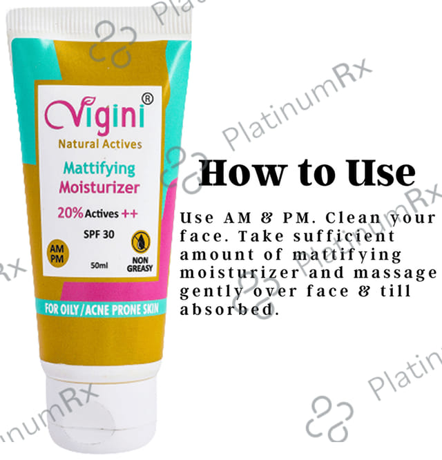 Vigini Mattifying SPF 30 Moisturiser 50ml