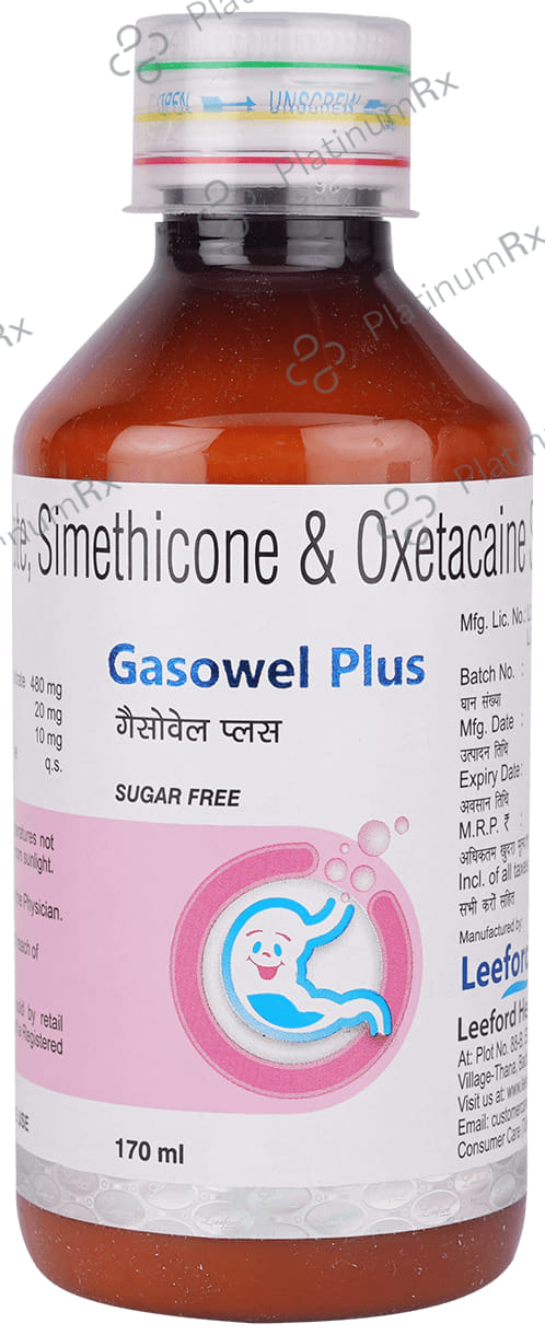 Gasowel Plus 480/20/10mg Syrup 170ml