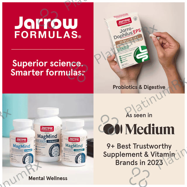 Jarrow Formulas Glutathione Reduced 500mg - Veggie Capsule for Antioxidant Support 120 vegicaps